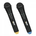 Microfone Sem Fio Duplo UHF261 SKP