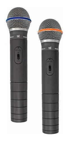 Microfone Sem Fio Duplo Vhf Tsi Ms420