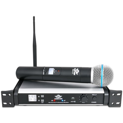Microfone Sem Fio General Audio GA-L1 Cápsula Tipo Beta58