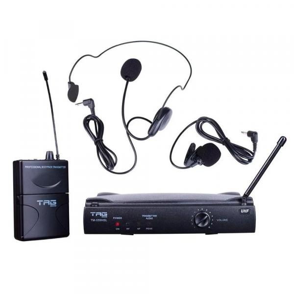 Microfone Sem Fio Headset/lapela Uhf Tm559hsl - Tag Sound