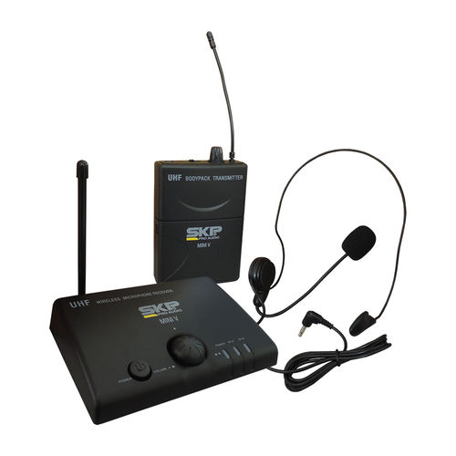 Microfone Sem Fio Headset Mini V Uhf Skp Pro Audio