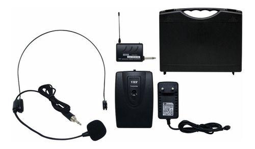 Microfone Sem Fio Headset Vhf com Mini Base Csr-2010a Csr