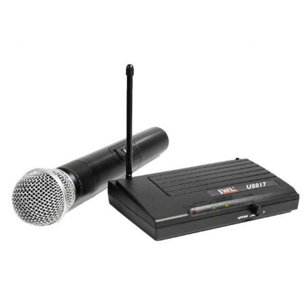 Microfone Sem Fio JWL UHF U8017 1 Microfone