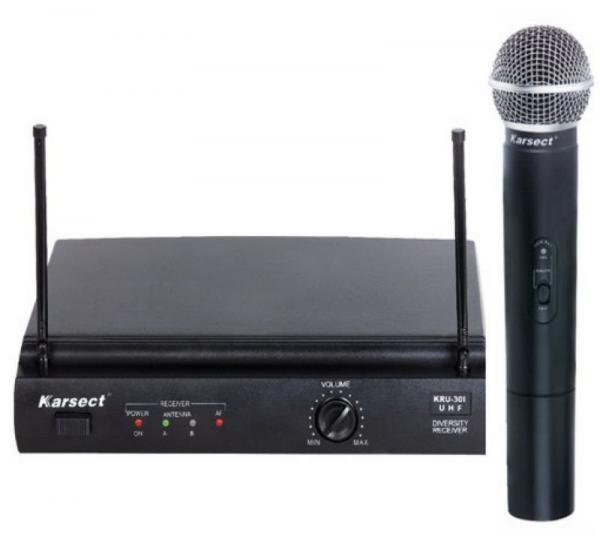 Microfone Sem Fio Karsect KRU-301/KST-5U