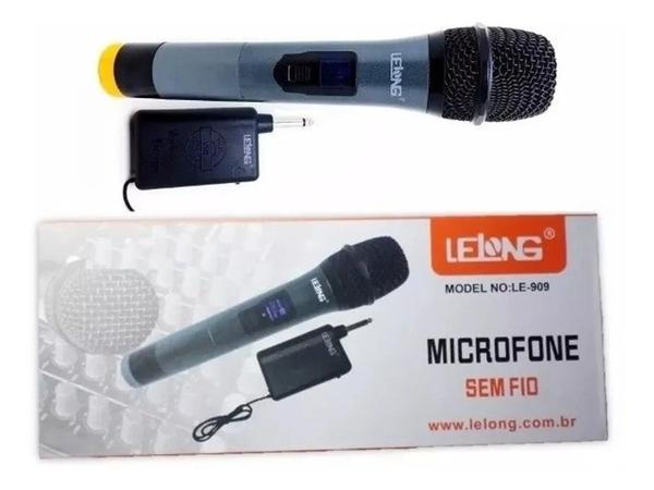 Microfone Sem Fio LE-909 - Lelong