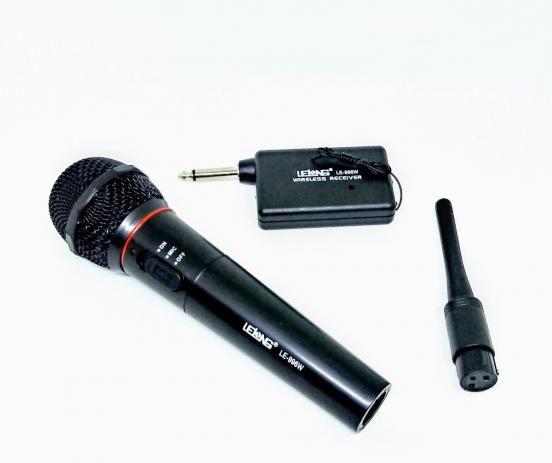 Microfone Sem Fio LE-996W Lelong