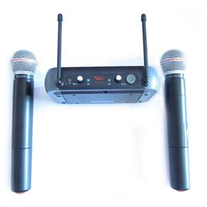 Microfone Sem Fio Leacs LC-102 VHF Duplo