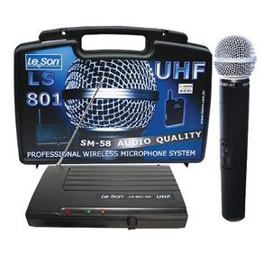 Microfone Sem Fio Leson Ls801 Uhf Profissional
