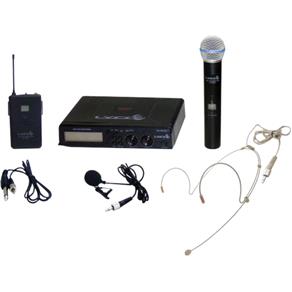 Microfone Sem Fio Lyco Mão Auricular Lapela Transmissor Instrumento Uhxpro02 Mhli