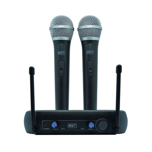 Microfone Sem Fio (2 Mão) MXT UHF-202