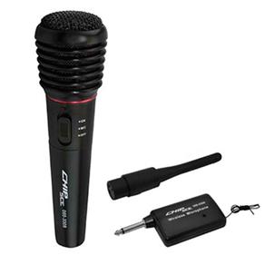 Microfone Sem Fio Profissional Dinâmico - FM - Performance Sound SC-308