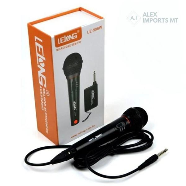 Microfone Sem Fio Profissional Lelong Le-996w Profissional Microfoni - Alex Imports
