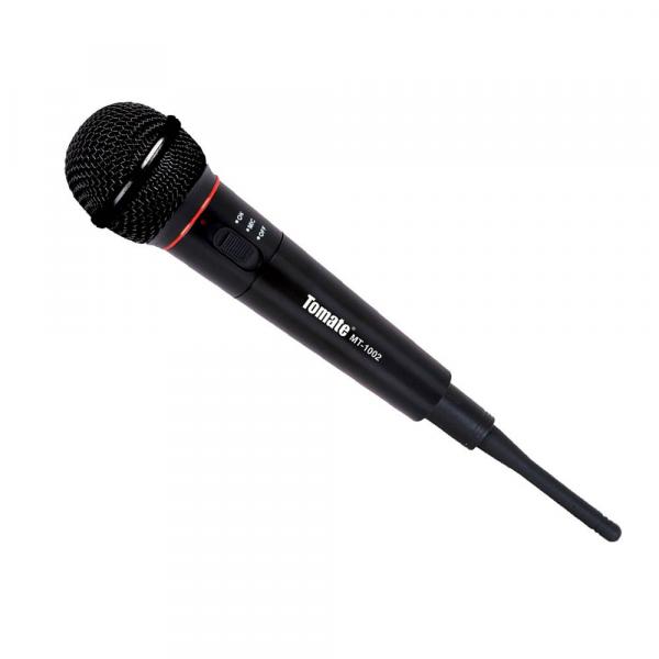 Microfone Sem Fio Profissional Mt1002 Tomate Preto