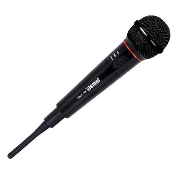 Microfone Sem Fio Profissional Tomate Mt-1002 Preto