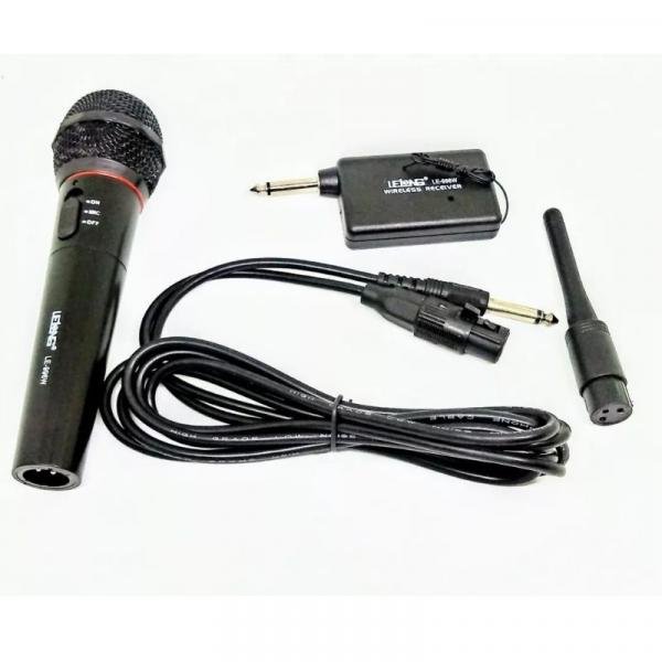 Microfone Sem Fio Profissional Uso Geral Completo Lelong 996
