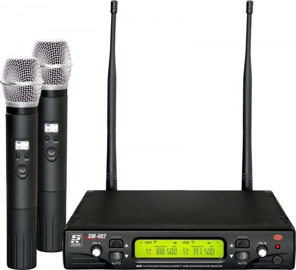 Microfone Sem Fio Staner, Sw-482 2 Microfones