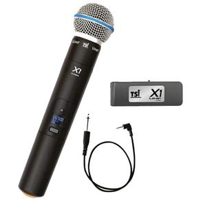 Microfone Sem Fio UHF 50 Canais TSI-X1 TSI