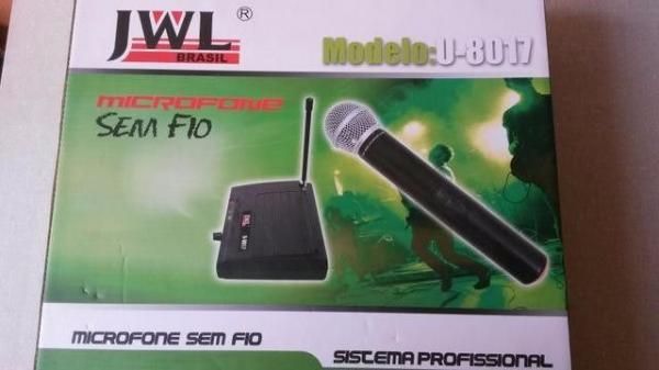 Microfone Sem Fio UHF JWL U-8017
