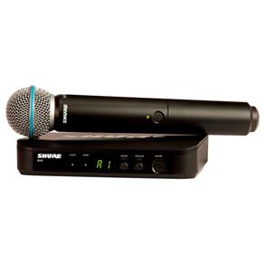 Microfone Sem Fio UHF Shure BLX 24 BR/BETA 58