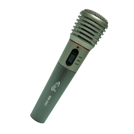 Microfone Sem Fio Wm-2001 Premium Prata Loud