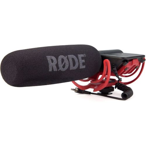 Microfone Shotgun Condensador Profissional para Câmeras de Vídeo e Gravadores com Suspensão Rycote | Rode | Videomic