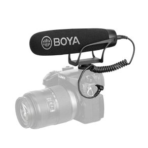 Microfone Shotgun Direcional Boya BY-BM2021 para Câmeras DSLR e Filmadoras