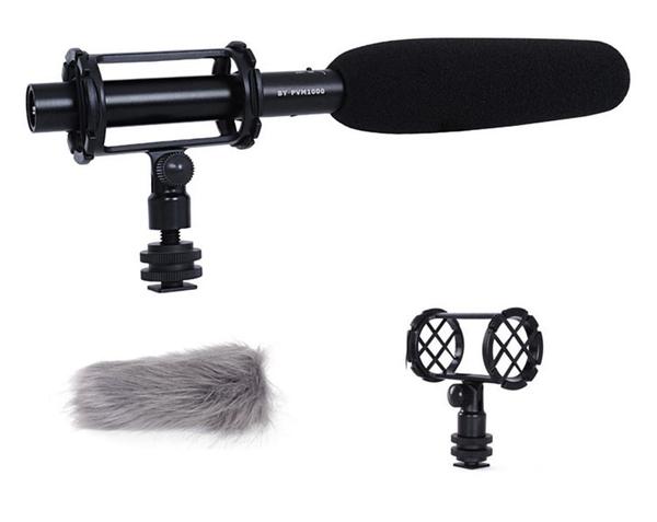 Microfone Shotgun Direcional Boya BY-PVM1000