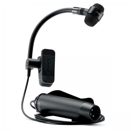 Microfone SHURE Condensador PGA98H-XLR - Gooseneck com Clips