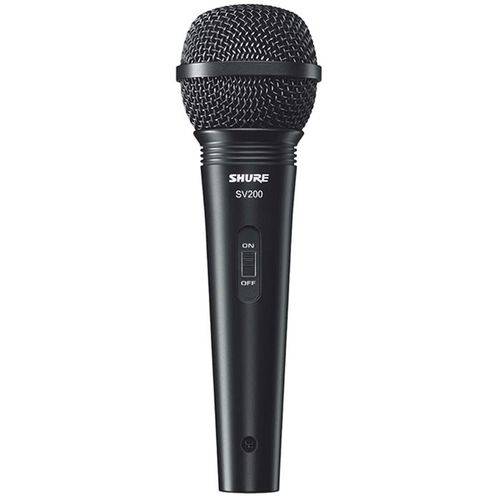 Microfone Shure Dinâmico Sv200 Original com Cabo