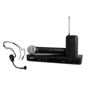 Microfone Shure Duplo Mão + Headset Blx1288br / Pg30