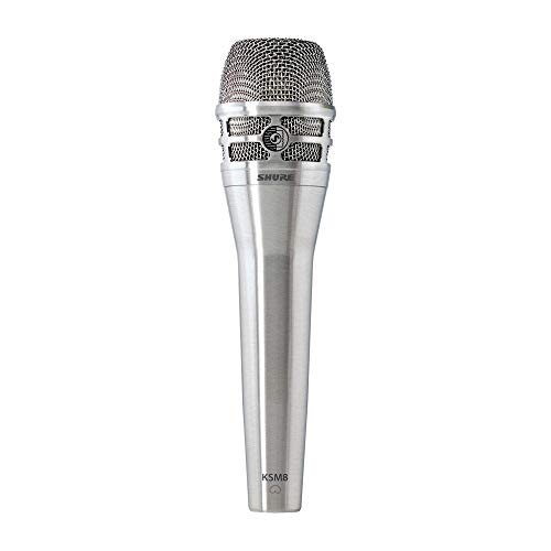 Microfone Shure KSM8/N Dualdyne Prata NFe 2 Anos Garantia