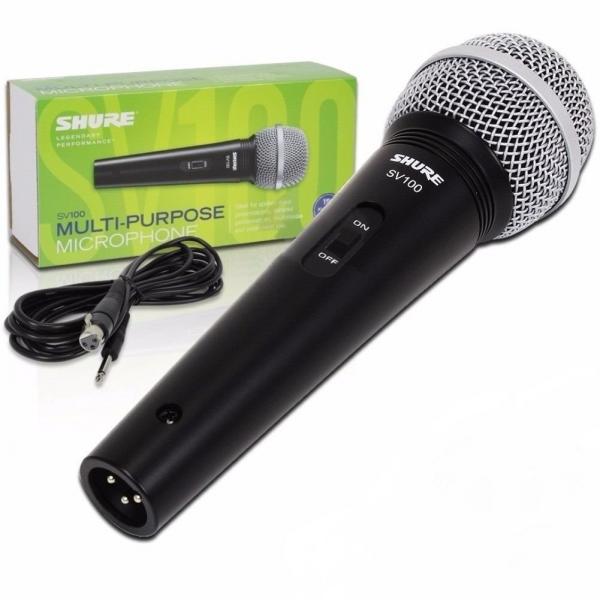 Microfone Shure Profissional Sv100 + Cabo 5m