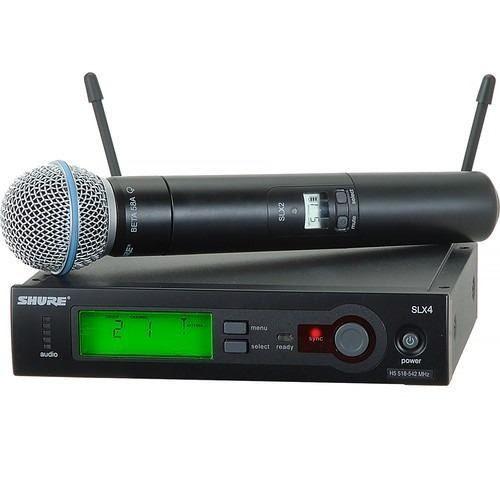 Microfone Shure Sem Fio Slx24 Beta 58 Frete Gratis