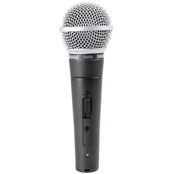 Microfone Shure Sm58s com Chave Liga/desliga