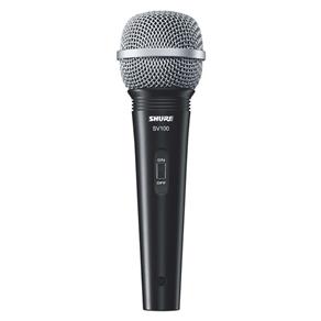 Microfone Shure Sv100 C/ Cabo Xlr/p10