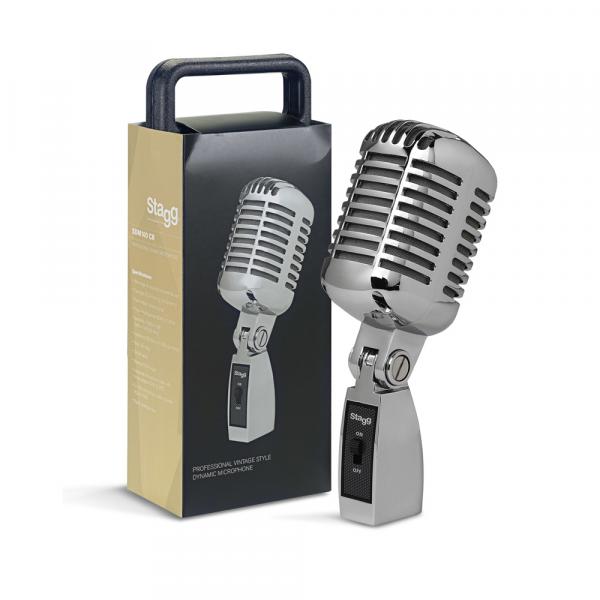 Microfone Stagg Cardióide Vintage Profissional SDMP 100 CR - AC0198