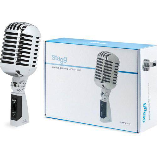 Microfone Stagg Vintage Sdm P40 Cr Studio Profissional