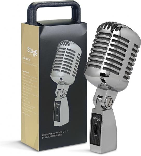 Microfone Stagg Vintage Sdm100 Cr