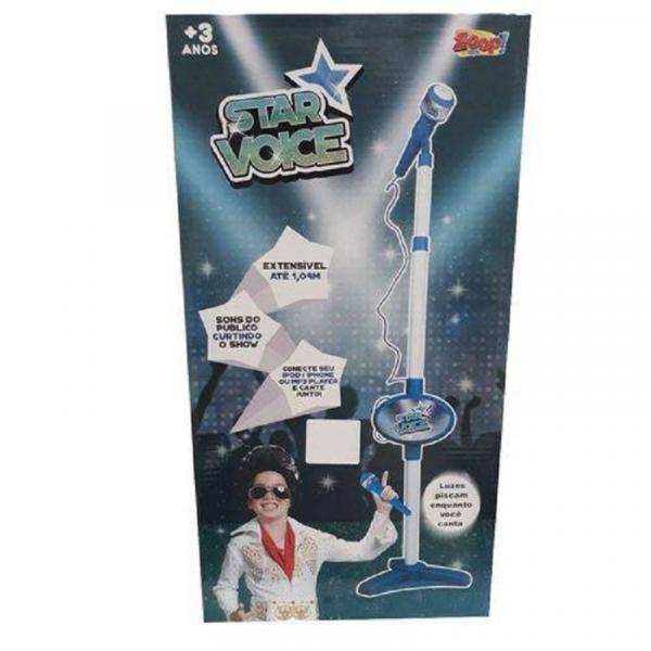 Microfone Star Voice Azul - Zoop Toys