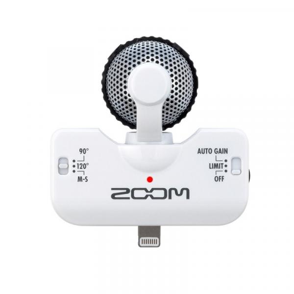 Microfone Stereo Zoom Iq5 para Iphone, Ipad e Ipad Touch White