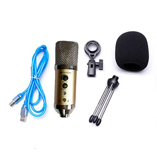 Microfone Tecnet -MK-F400USB Dourado