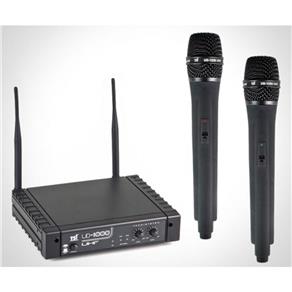 Microfone TSI UD-1000 UHF Duplo de Mão