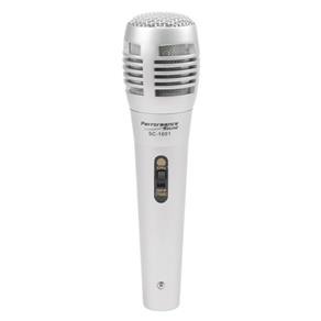 Microfone Unidirecional com Fio Prata - Sc-1001 - Performance Sound 055-1001