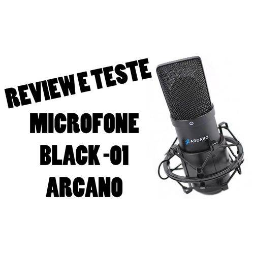 Microfone Usb Arcano para Estúdio Am-black-1 Usb