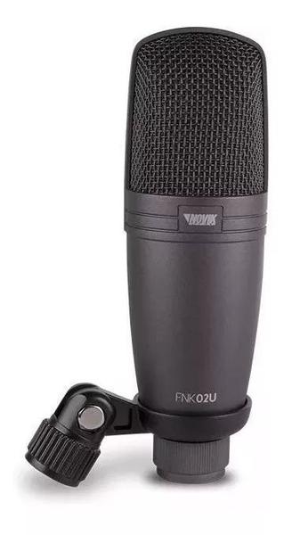 Microfone Usb Condensador Profissional Studio Novik Fnk-02u