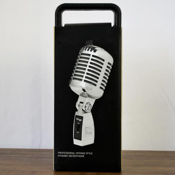 Microfone Vintage Stagg SDMP100 CR Cardióide Estilo Anos 50 - Stagg