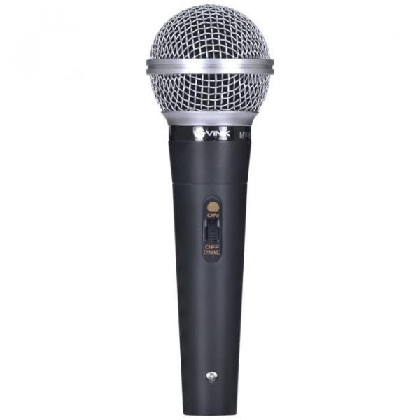 Microfone Vocal C/ Fio Vinik Mv-60 Cabo 4 Metros
