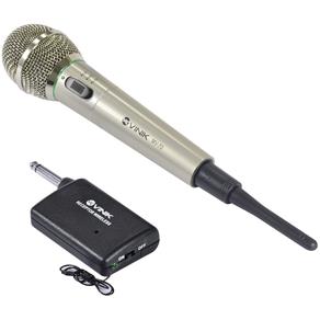 Microfone Vocal com Fio e Adap. para Sem Fio Mv-70 Prata - Vinik