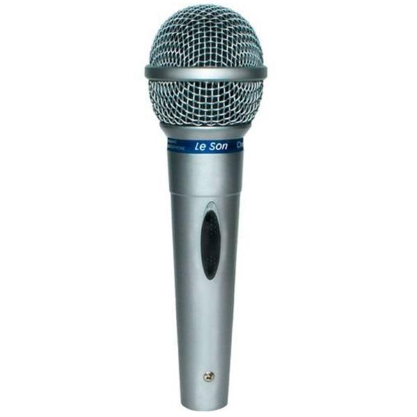 Leson - Microfone Vocal com Fio Mc200 Prata