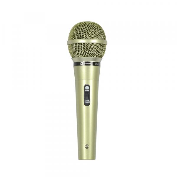 Microfone Vocal com Fio MV-30 Champagne - Vinik